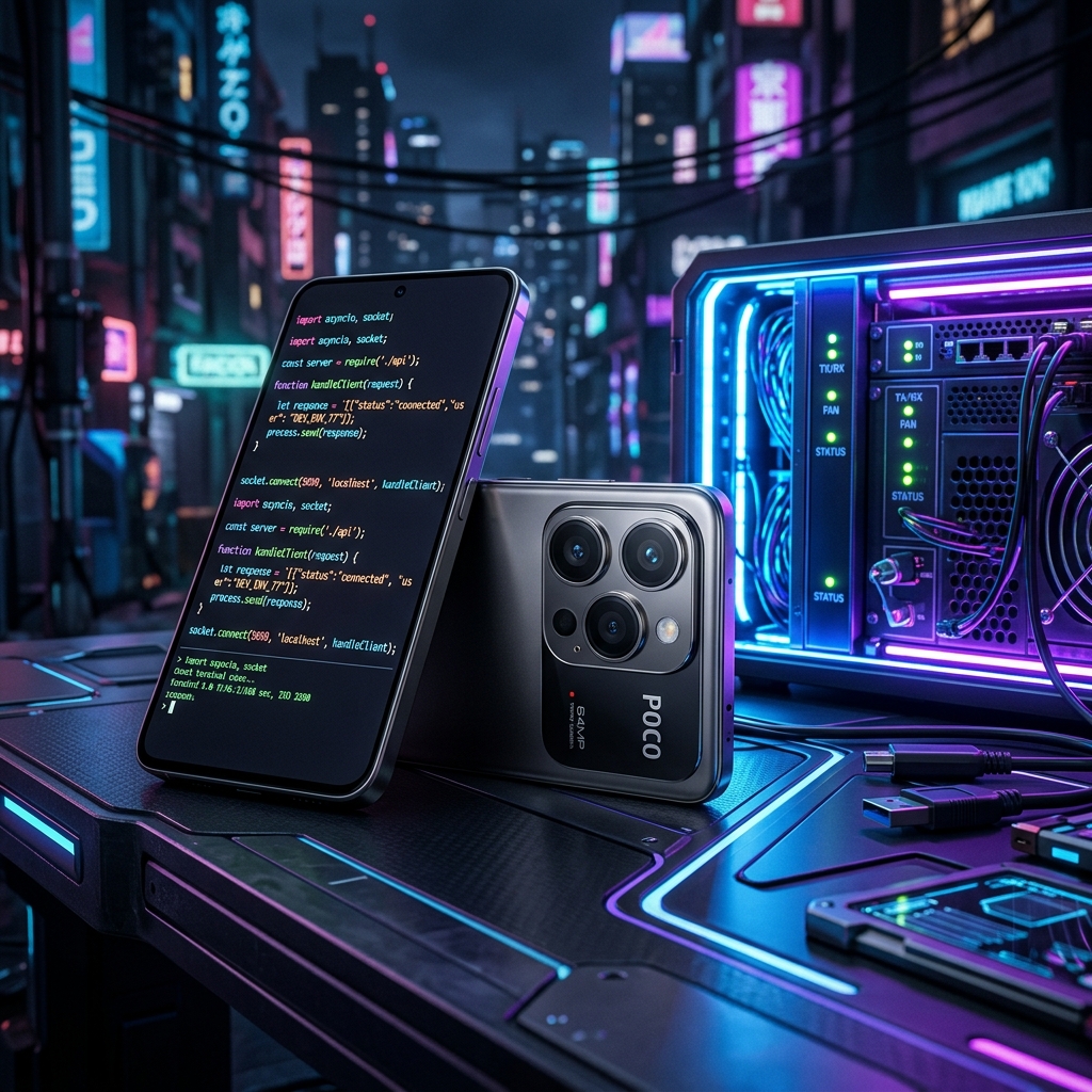 Poco X8 Pro Max running local code